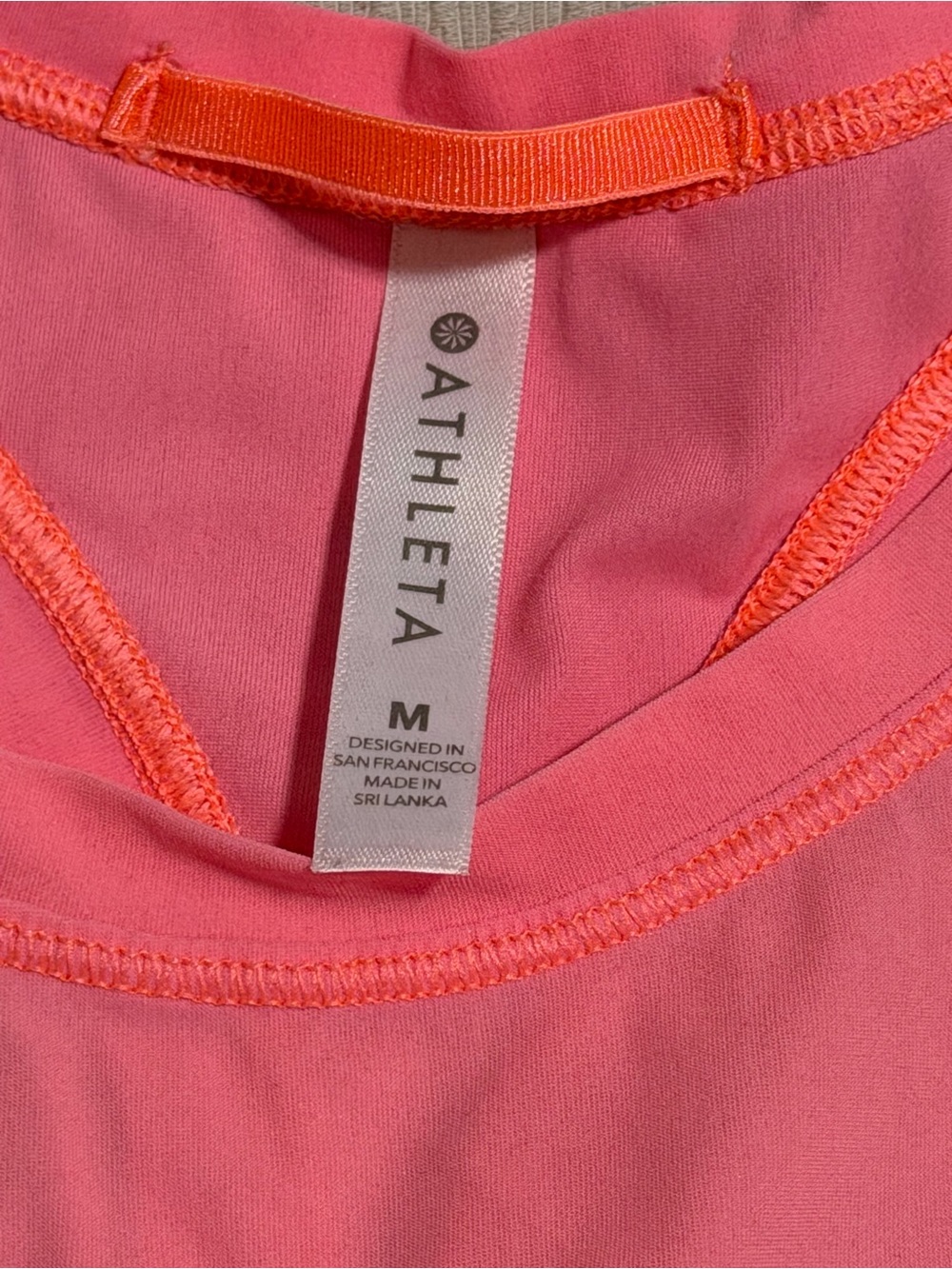 Athleta Bright Pink Performance Racerback Tank - Picture 3 of 4